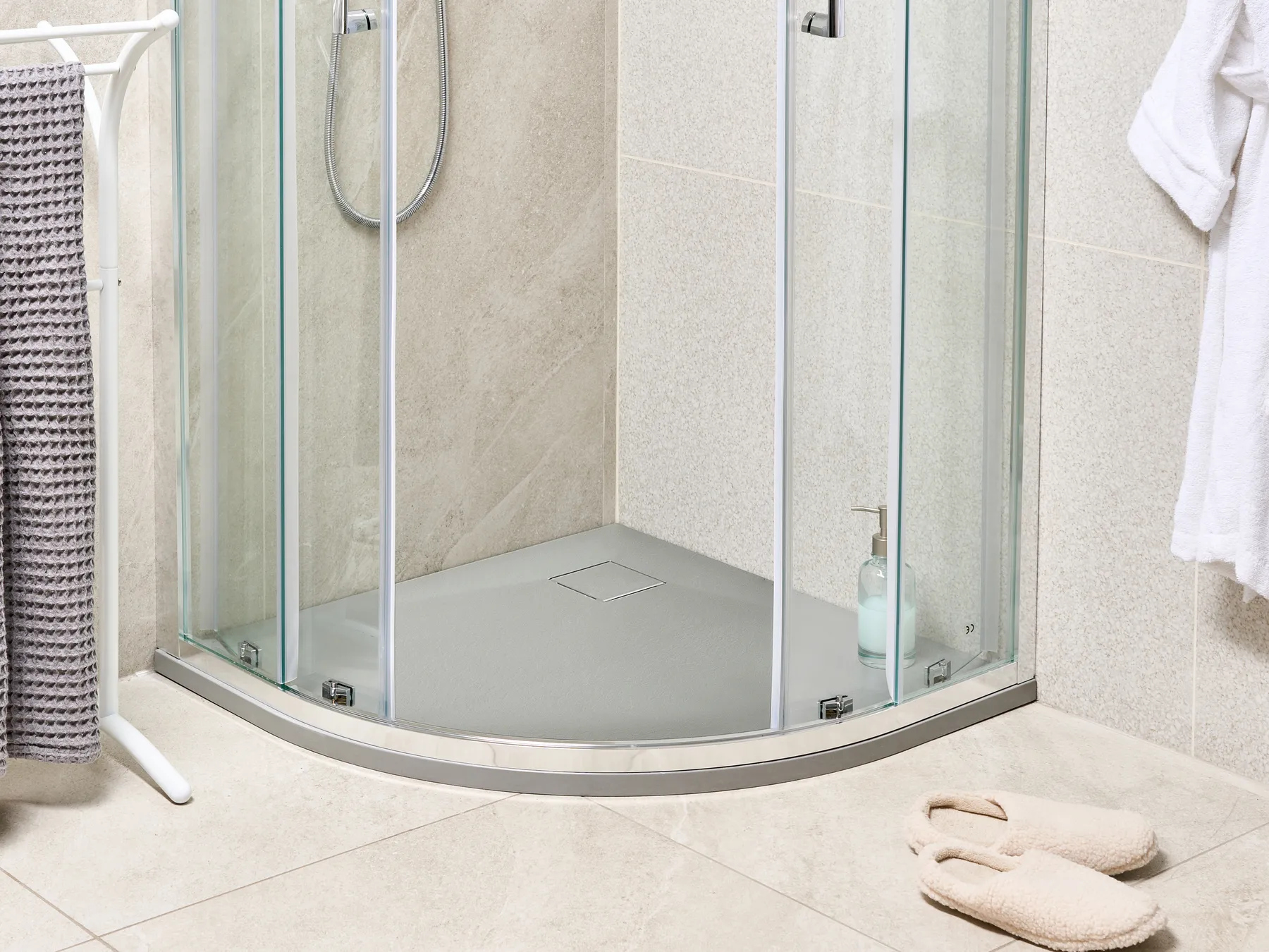 Shower Tray PARON 800 x 800 x 30 mm Grey_968763