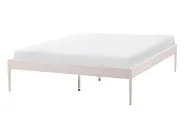 Bed Metal VAURS 140 x 200 cm (EU Double) Light Beige_1165426