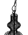 Metal Pendant Lamp Black KOLVA_721321