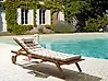 Sun Lounger Pad Cushion CESANA PREMIUM 192 x 56 cm Light Beige