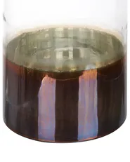 Vase à fleurs BHATURE 30 cm Verre Multicolore_830425