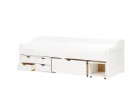 Daybed with Storage Pine Wood ROYVILLE 90 x 200 cm (EU Single) White_936565
