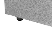 Corner Sofa Bed 3 Seater NASSJO Faux Linen Grey Right Hand_999963