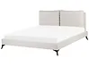 Bed Chenille MELLE 180 x 200 cm (EU Super King) Light Beige