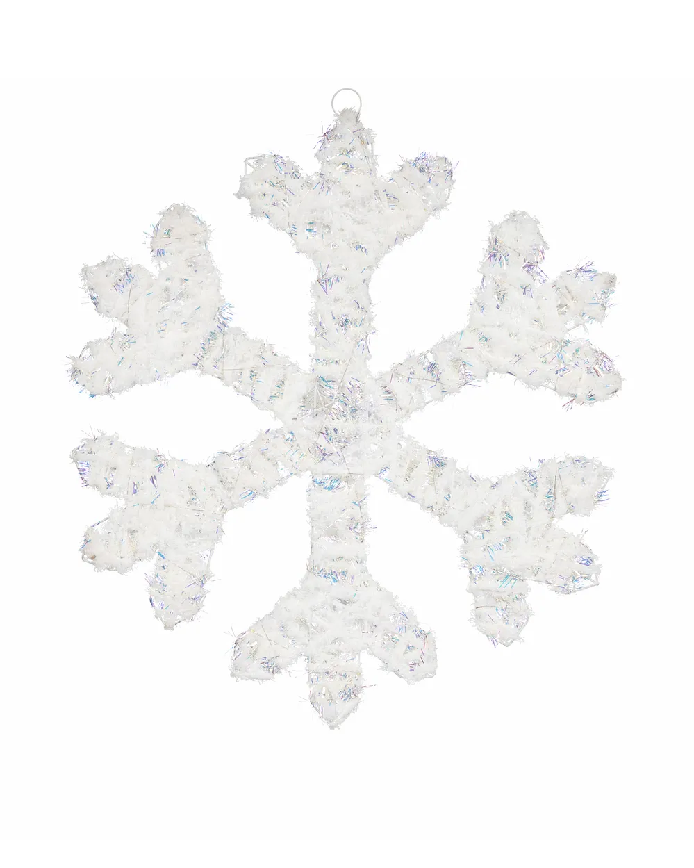 Set of 2 Christmas Decorations LED GURRE 40/50 cm Snowflake White_1015511