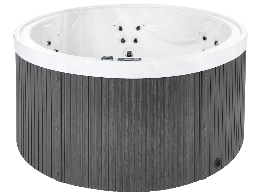 Vasca idromassaggio da esterno con LED MARFIL Grigio scuro_1069407