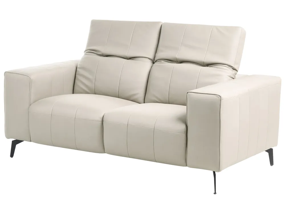 Sofa 2 Seater OMMEL Fabric Light Beige_1035658