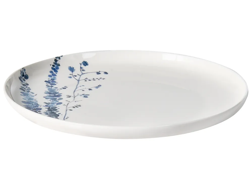 Vajilla de 12 piezas MAHLEB Porcelana Blanco/Azul_1191952