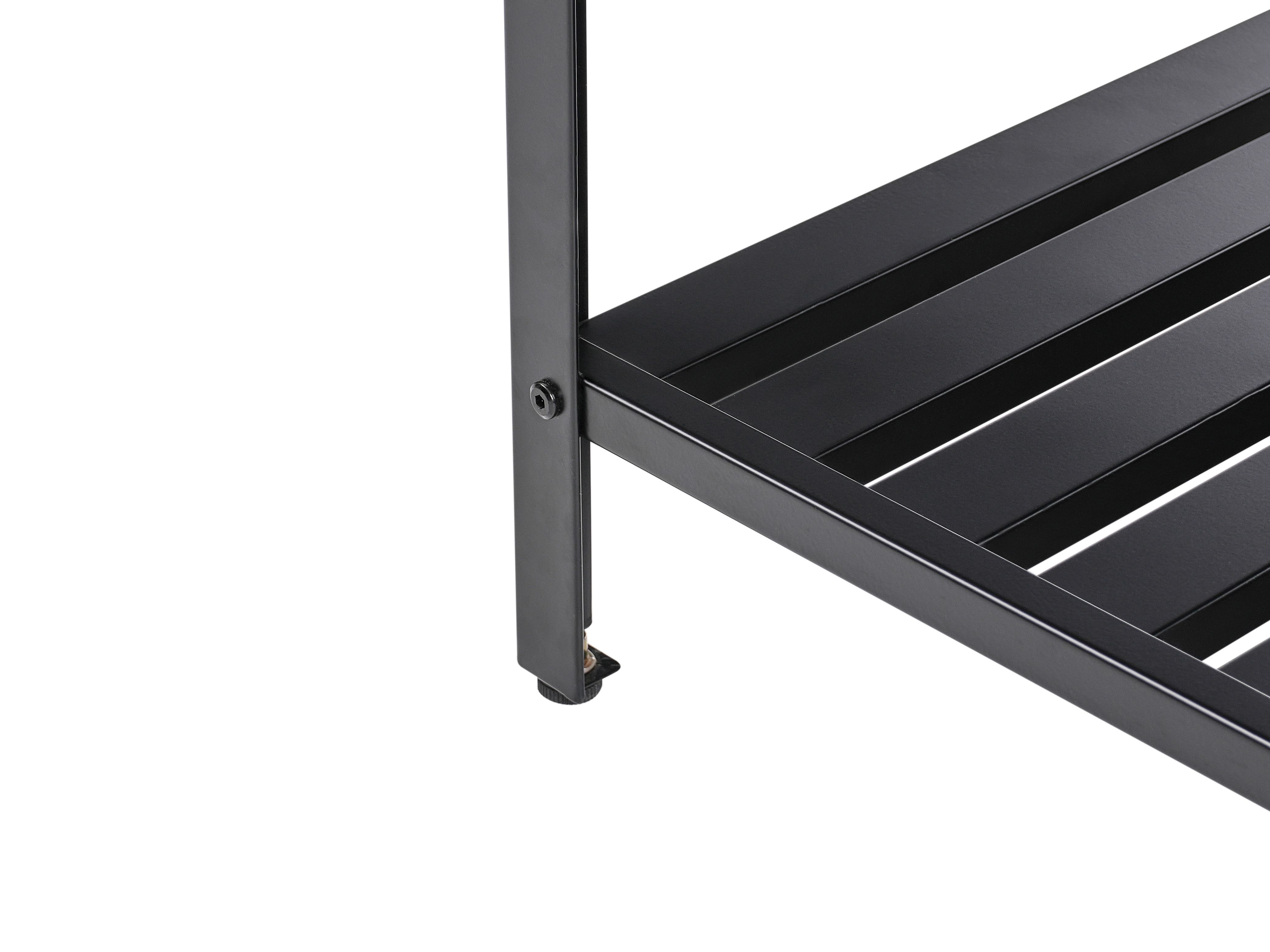 2 Piece Outdoor Kitchen Set with Sink MAENZA Metal Black | Beliani.co.uk