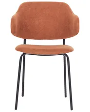 Set of 2 Dining Chairs KENAI Orange_874481