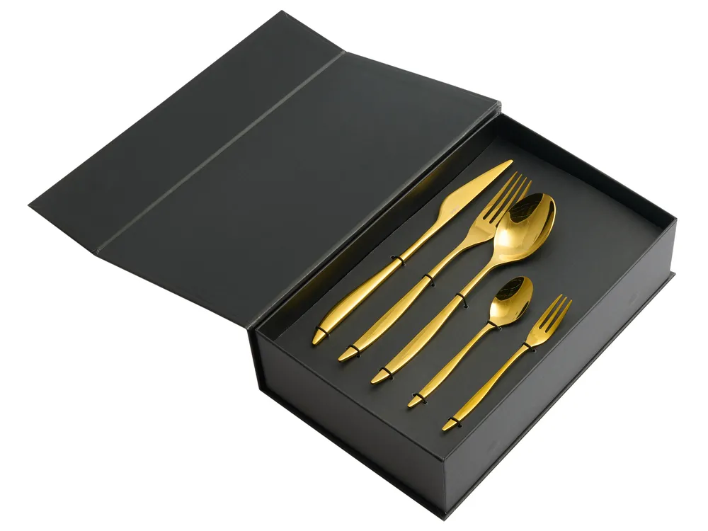 30 Piece Cutlery Set FARFALLE Gold_1037814