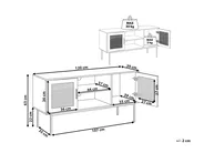 TV Stand PASCO Rattan Light Brown_816486