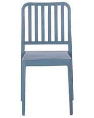 Set of 2 Garden Chairs SERSALE Synthetic Material Blue_820175