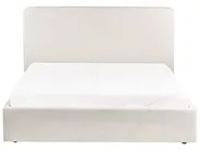 Bett mit Stauraum BRENON Bouclé Cremeweiß 160 x 200 cm_979254