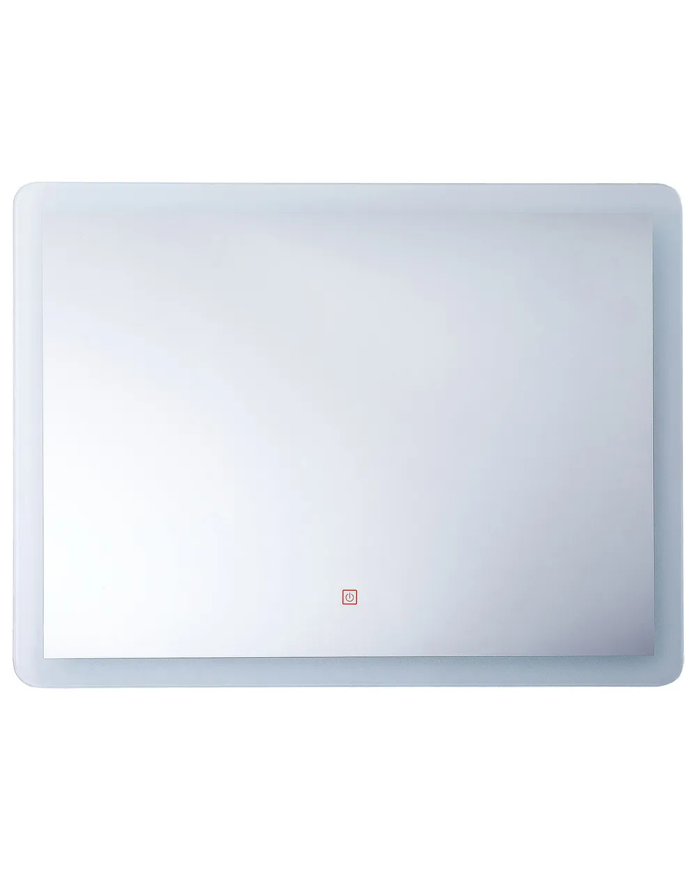 Lustro łazienkowe LED CORROY 80 cm 60 cm Srebrny