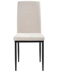 Set of 4 Dining Chairs RINER Fabric Light Beige_1024472
