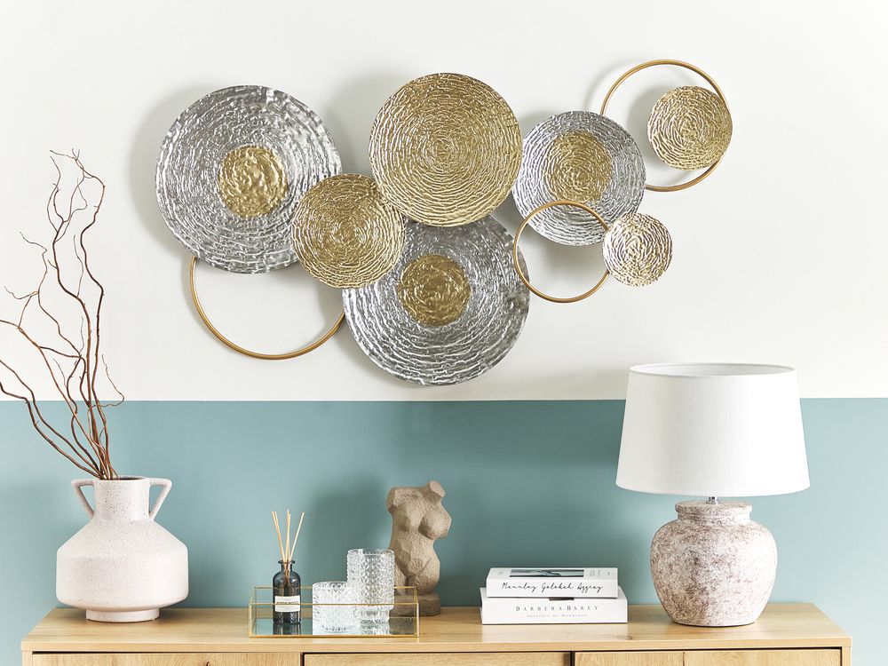 Wall Decor VANADIUM Metal 60 cm Gold