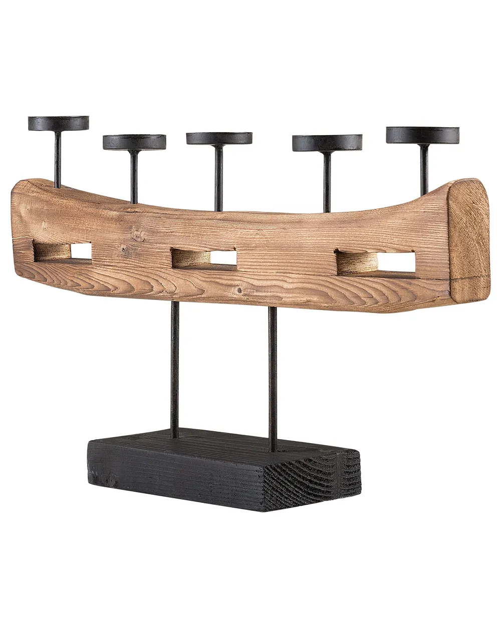 Candle Holder GUATEMALA 36 cm Pine Wood Brown_744743