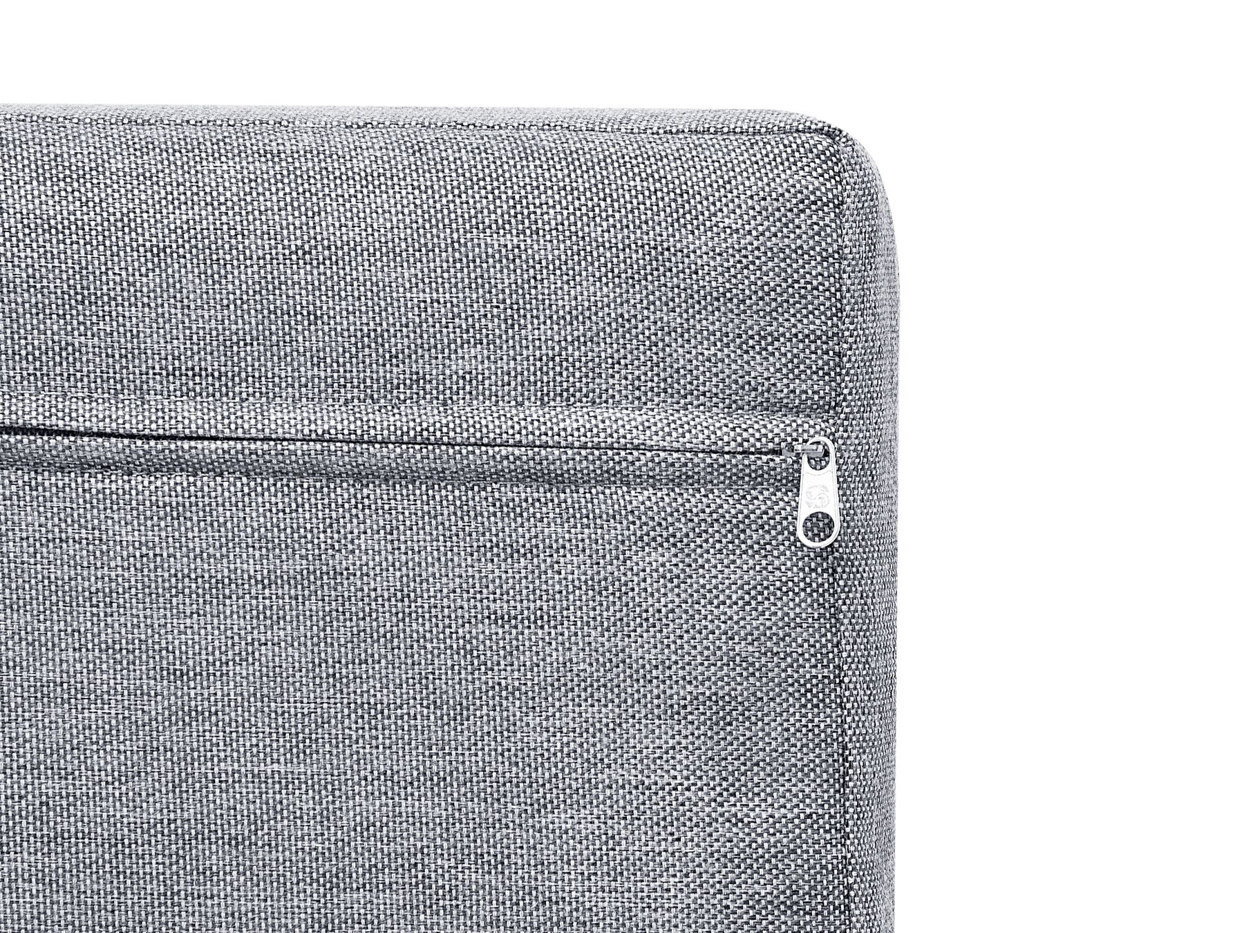 Zestaw ogrodowy modułowy z technorattanu 4-osobowy prawostronny szary SANO II_833495