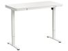 Elektromosan állítható asztal PENLY 120 cm 60 cm USB porttal Fehér
