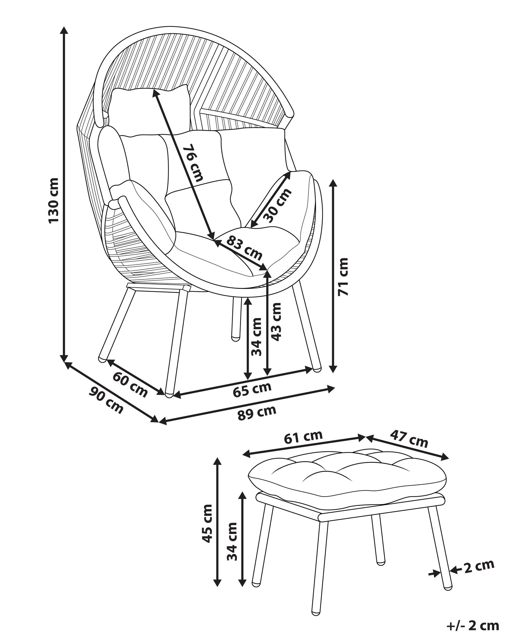 Garden Chair MURANO PE Rattan Grey_999821