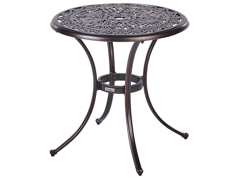 Tavolino Bistrot ANDALO 68 cm 68 cm Metallo Marrone