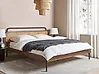 Cama Ratán BOUSSICOURT 180 x 200 cm Marrón oscuro