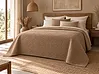 Bedspread DELICE 200 x 220 cm Light Brown