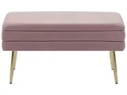 Panca contenitore imbottita DURHAM Velluto Rosa_804284