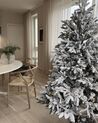 Künstlicher Weihnachtsbaum schneebedeckt 180 cm weiss BASSIE_846112