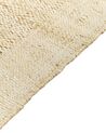 Teppich Jute sandbeige 80 x 150 cm geometrisches Muster Kurzflor DEDEMLI_847559