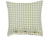 Throw Cushion TALYA 45 x 45 cm Olive Green Checked