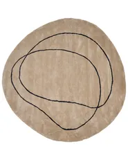 Teppich DIGRI Beige ø 200 cm Viskose_904732
