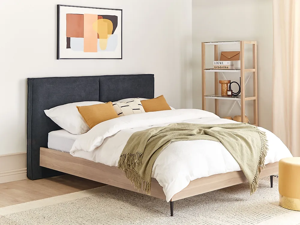 Bed Fabric IZERNORE 160 x 200 cm (EU King Size) Dark Grey_1184742