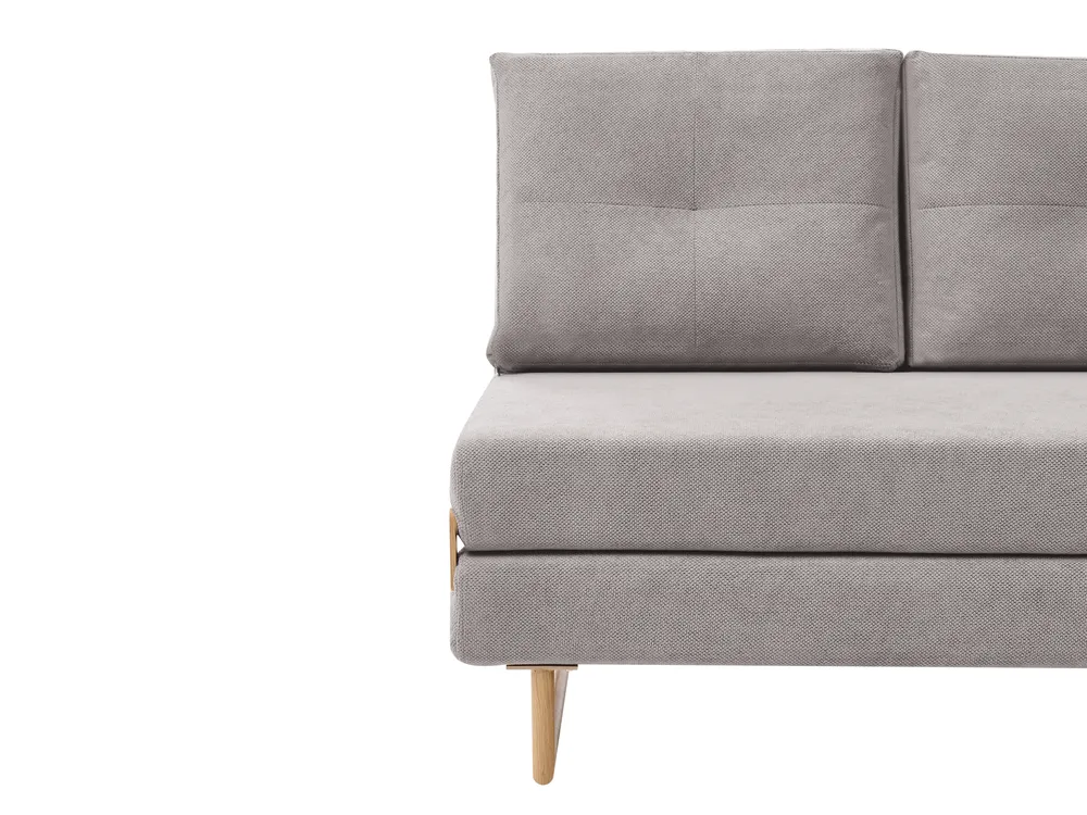 Sofa Bed 2 Seater JERSLEV Fabric Grey - Beliani.it