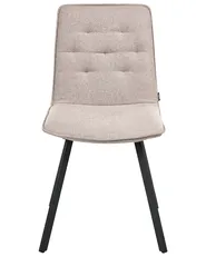Set of 2 Dining Chairs CARVER Fabric Light Brown_999057