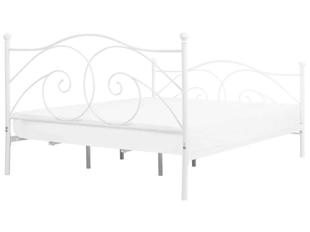 Bed Metal DINARD 180 x 200 cm (EU Super King) White_740786