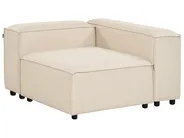 Modular Corner Sofa 2 Seater ARDAL with Ottoman Fabric Beige Right Hand_947834