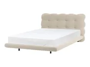 Bed Boucle SOULISSE 120 x 200 cm (EU Small Double) Beige_1129770