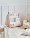 Regał na książki 4 półki LILOET 70 cm Pastelowy róż