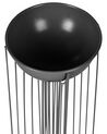 Set of 2 Metal Plant Pot Stands Black FICARIA_933796