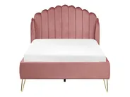 Bed Velvet AMBILLOU 120 x 200 cm (EU Small Double) Pink_1014262