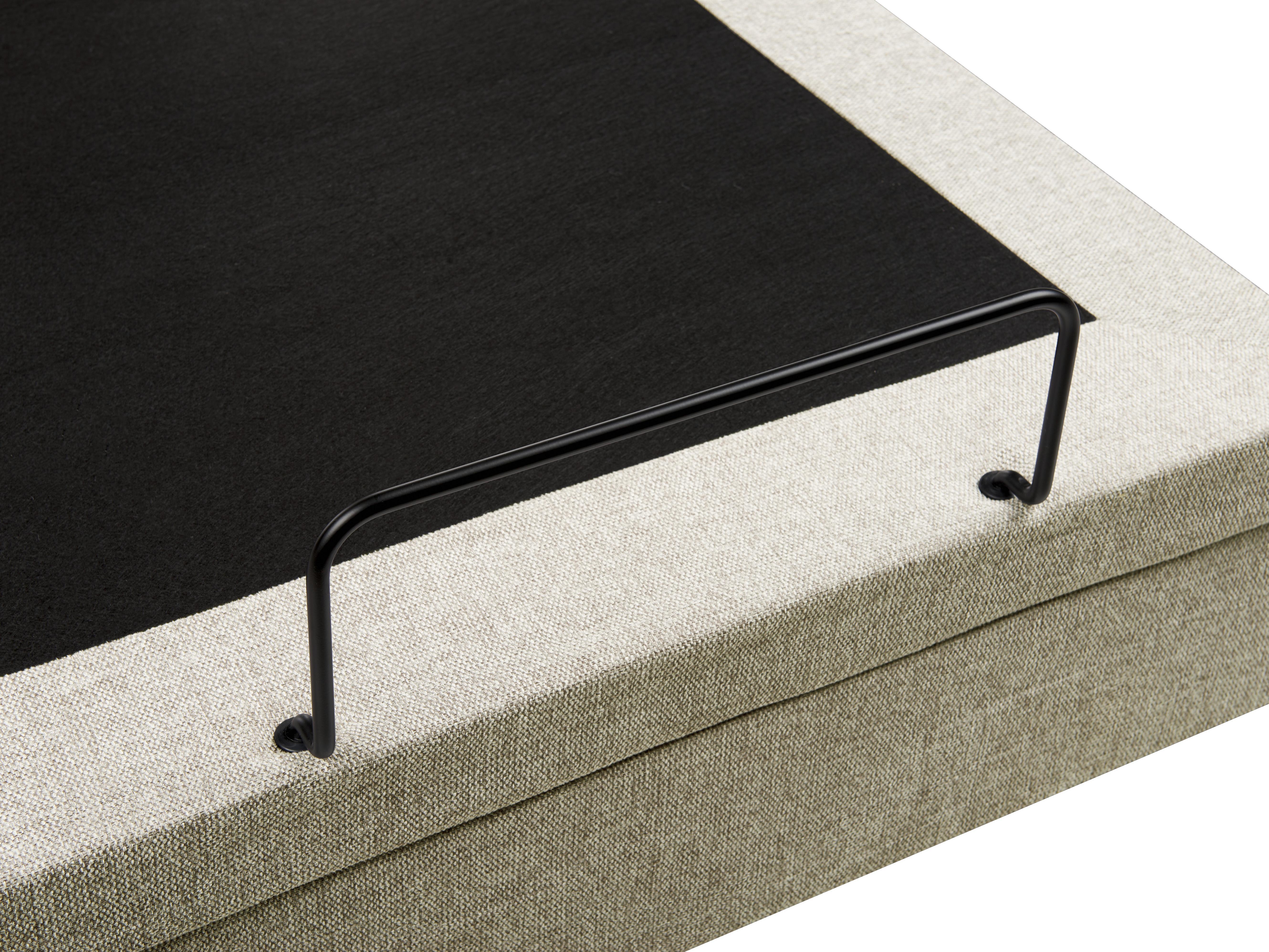 Bett verstellbar Stoff DUKE II 80 x 200 cm Beige_988337