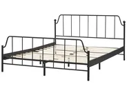 Bed Metal MAURESSAC 160 x 200 cm (EU King Size) Black_897379