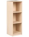 Háromszintes könyvespolc ZEHNA 117 cm Világosbarna