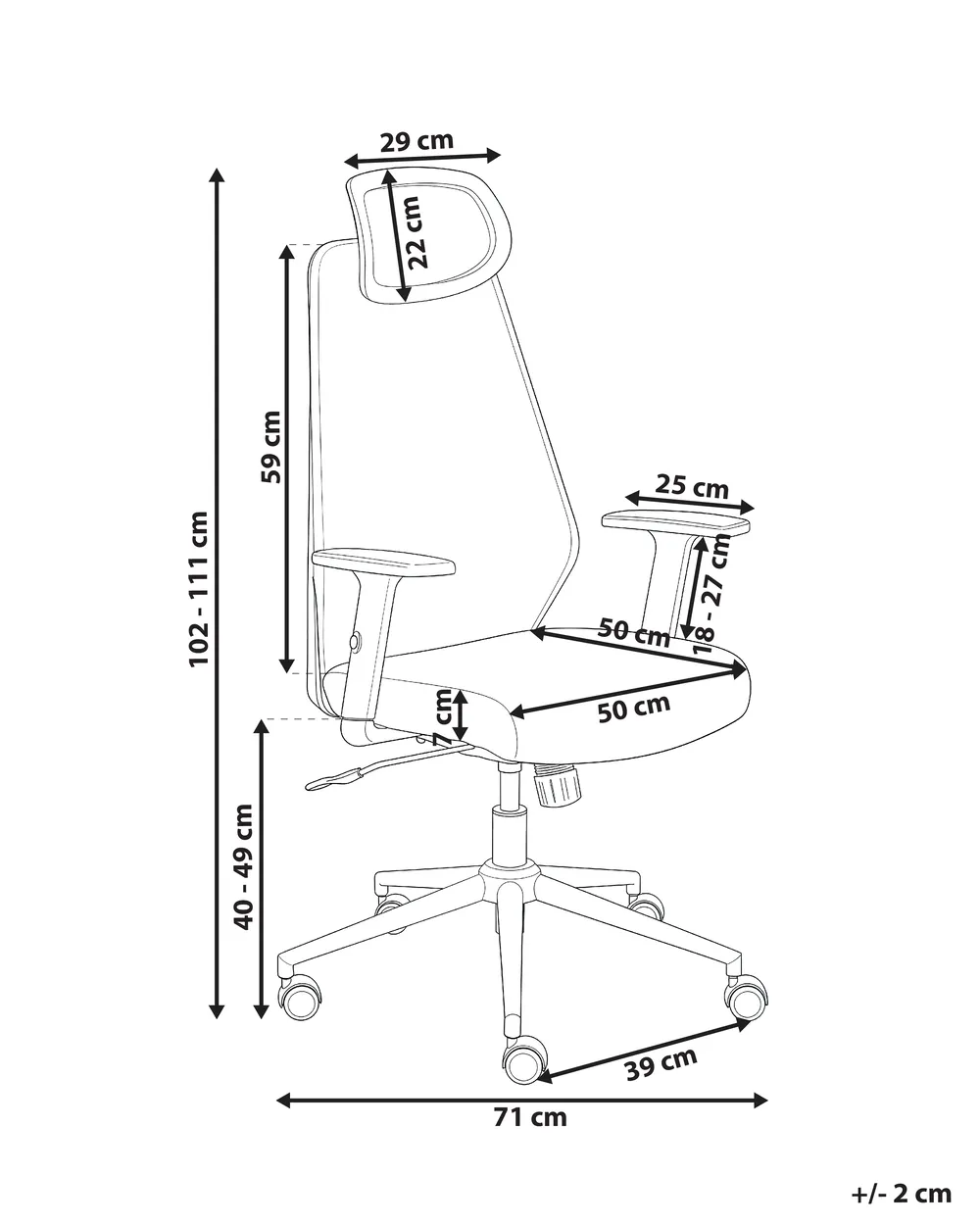 Sedia da ufficio ORYN Grigio scuro_1037381