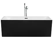 Vasca da bagno freestanding RIOS 170 x 80 cm Nero_1150296