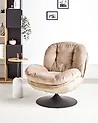 Swivel Armchair NOLVIK Velvet Beige