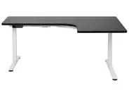 Electric Adjustable Corner Desk DESTINES 160 cm 109 cm Black/ White Right Hand_927733