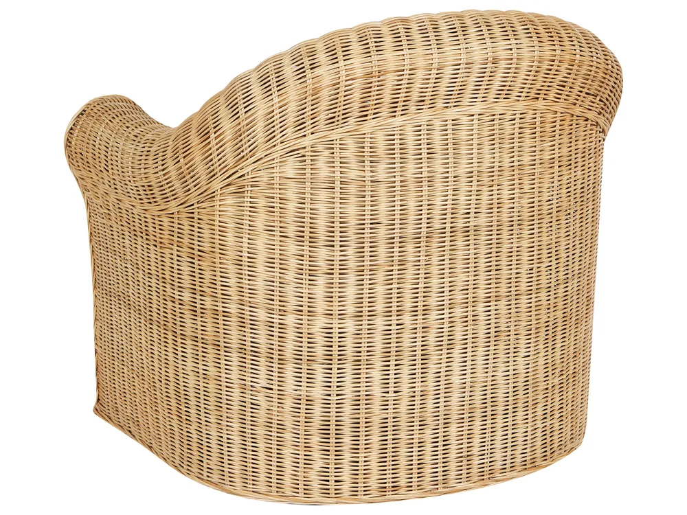 Garden Lounge Set with Table 5 Seater LIVADEIA Rattan Natural_920173